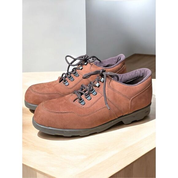 Red Wing Mens Shoes Safety Steel‎ Toe Lace Up Suede Griptec Brown Size 8.5 D - Picture 1 of 12
